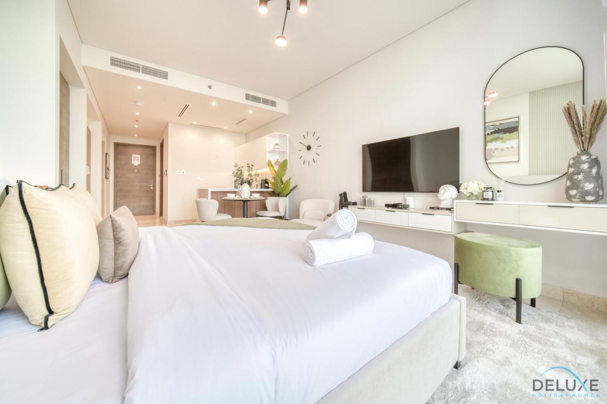 Alluring Studio At The Anwa By Omniyat Dubai Maritime City By Deluxe Holiday Homes 外观 照片